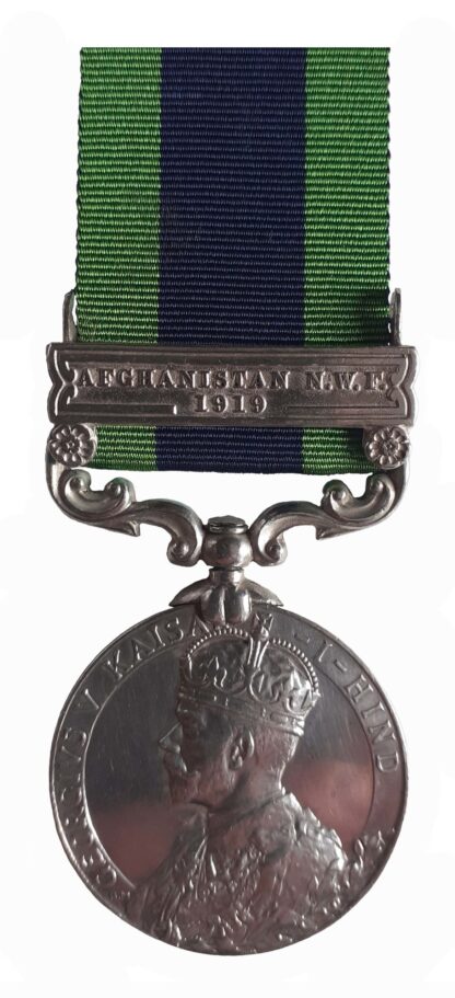 India General Service Medal 1908-35, one clasp Afghanistan N.W.F. 1919 to Constable Sangat Singh