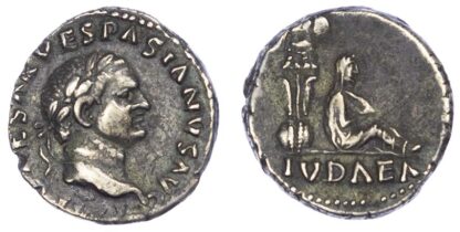 Vespasian, Silver Denarius, Judaea Capta