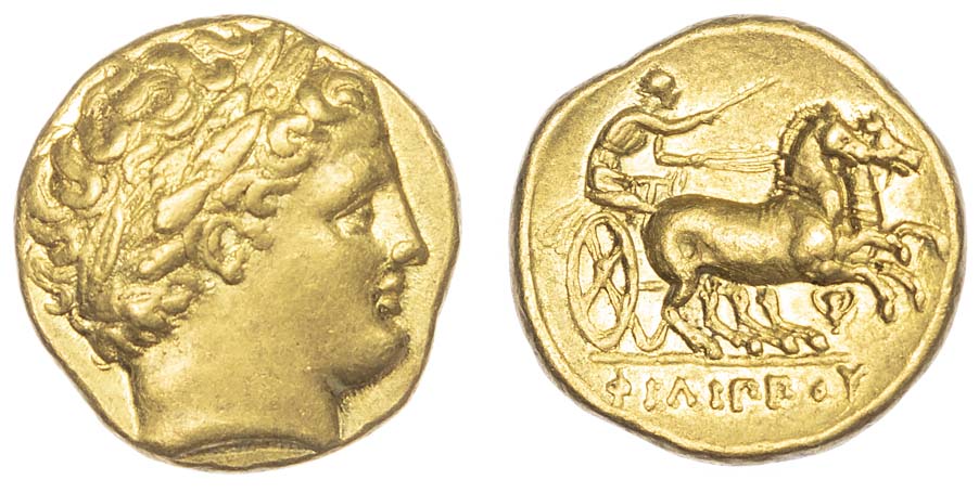 Kings of Macedon, Philip II, Gold Stater