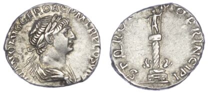 Trajan, Silver Denarius, Column Type