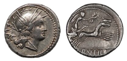 L. Rutilius Flaccus, Silver Denarius