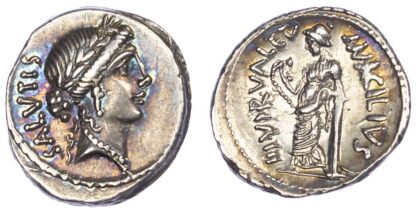 Mn. Acilius Glabrio, Silver Denarius