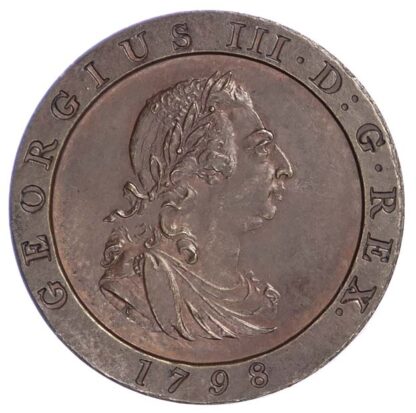 George III (1760-1820), Farthing, 1798 Bronzed Pattern restrike