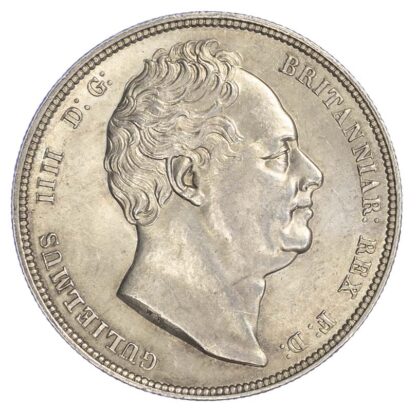 William IV (1830-37) Halfcrown, 1834, block W.W on truncation