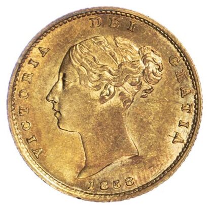 Victoria (1837-1901), 1858, Half Sovereign