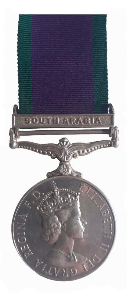 General Service Medal, 1962-2007, one clasp, South Arabia, to Sapper A.M. Swanston