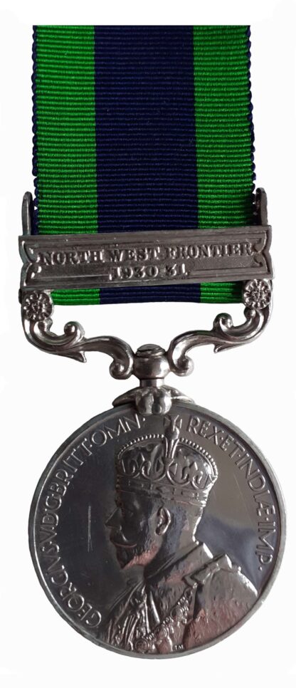 An Unusual India General Service Medal 1908-35, GVR, one clasp North West Frontier 1930-31, to Constable Ghulab Shah