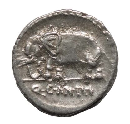 Q. Caecilius Metellus Pius, Silver Denarius