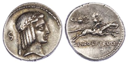 C. Calpurnius Piso Frugi, Silver Denarius