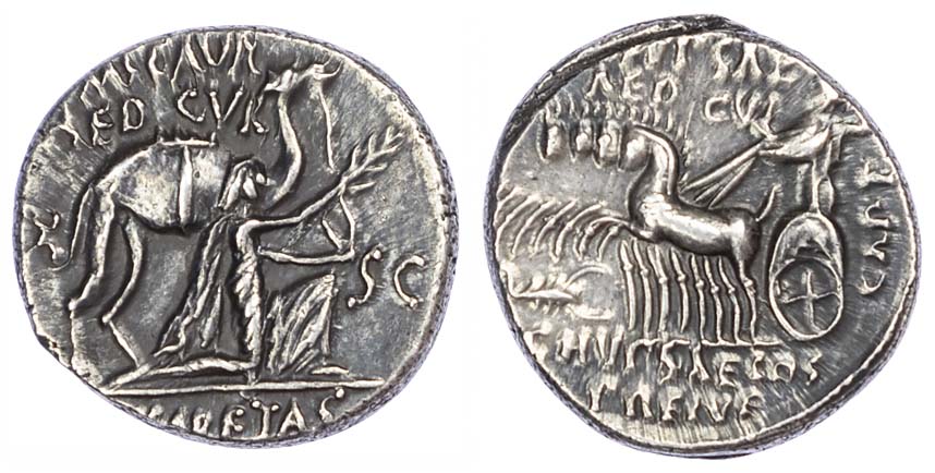 M. Aemilius Scaurus, Silver Denarius