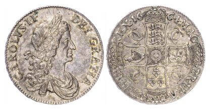 Charles II (1660-85), Crown, 1664, edge XVI