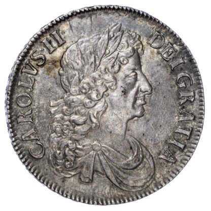 Charles II (1660-85),1672 Crown, Third Bust, Vicesimo Quarto Edge