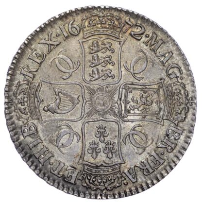 Charles II (1660-85),1672 Crown, Third Bust, Vicesimo Quarto Edge