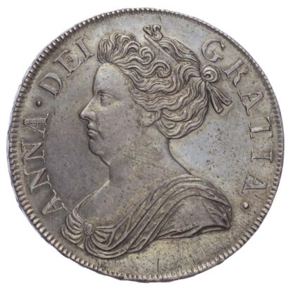 Anne (1702-14), Crown, 1713, Roses & Plumes issue, Dvodecimo edge