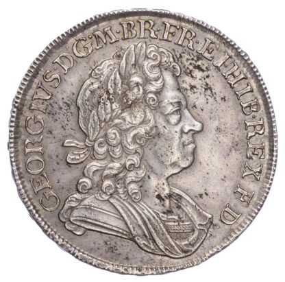 George I (1714-27), Crown, 1718/6, Roses and Plumes, Qvinto edge