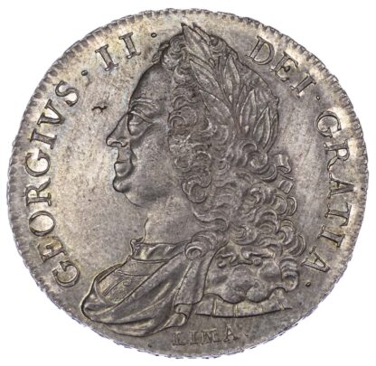 George II (1727-60), Crown, 1746, 'Lima' type