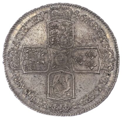 George II (1727-60), Crown, 1746, 'Lima' type