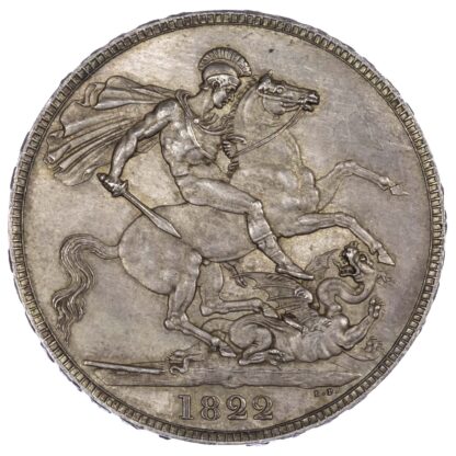 George IV (1820-30), Crown, 1822, Laureate head, Secundo edge