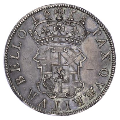 Cromwell (1656-58), Crown, 'Dutch Copy', dated 1658