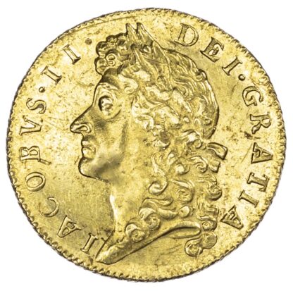 James II (1685-88), Guinea, 1688, second laureate head