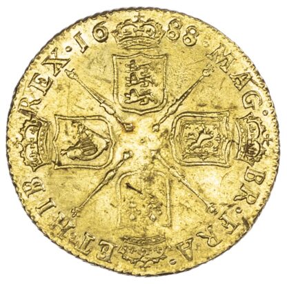 James II (1685-88), Guinea, 1688, second laureate head