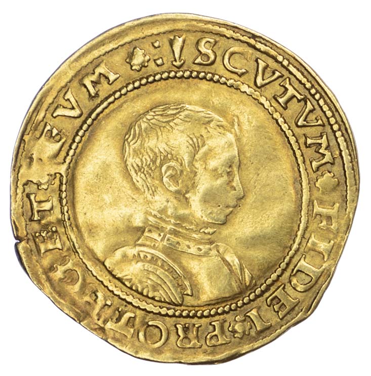Edward IV (1547-53), Half Sovereign, second period, mintmark Arrow