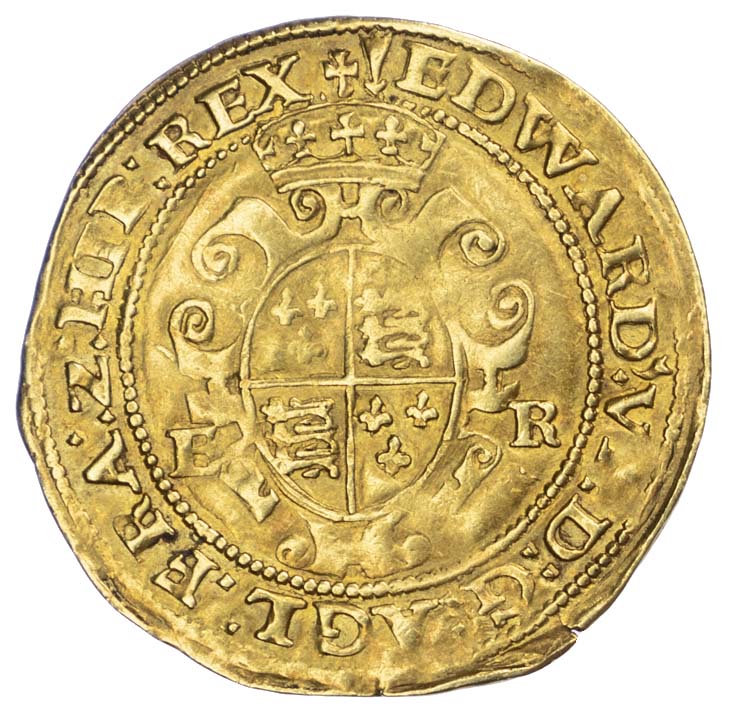 Edward IV (1547-53), Half Sovereign, second period, mintmark Arrow
