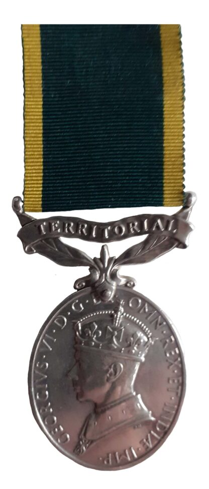 Efficiency Medal, GVIR, Territorial Suspension, awarded to Craftsman C.M. Clark