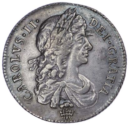 Charles II (1660-85), Shilling, 1674, plume below bust
