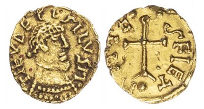 Merovingians, Metz (early 7th century) AV Tremissis