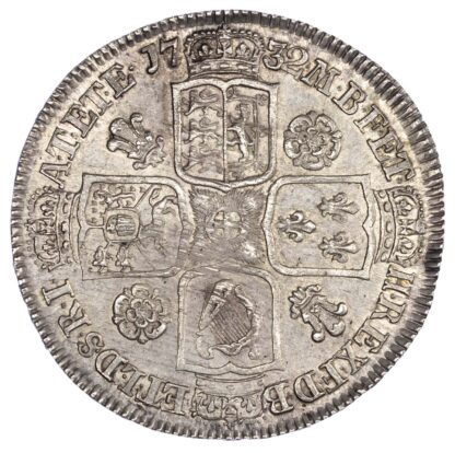 George II (1727-60), Halfcrown, 1732, young head