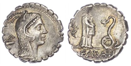 L. Roscius Fabatus, Silver Denarius