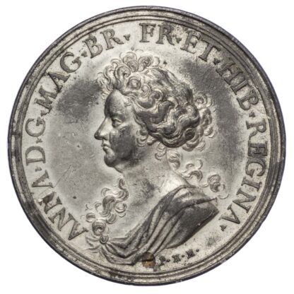 Mary (1702-1714), Concord of Britain 1711, Pewter medal