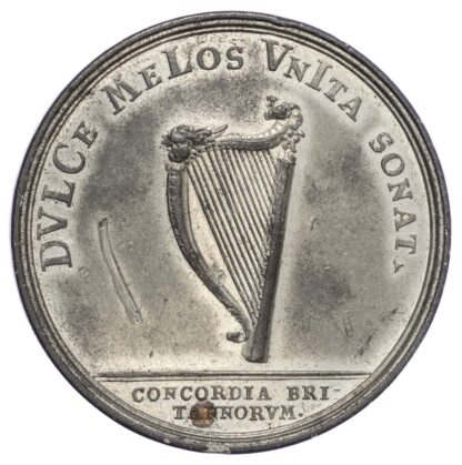 Mary (1702-1714), Concord of Britain 1711, Pewter medal