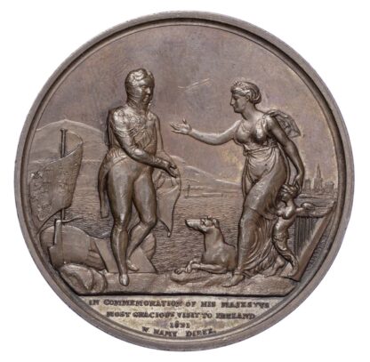 George IV. (1820-1830), Visit to Ireland 1821, Bronze medal