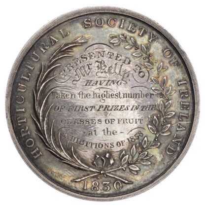 Horticultural Society of Ireland 1858, Silver prize medal