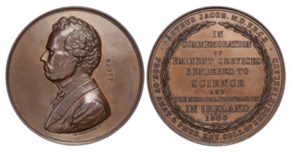 Victoria (1837-1901), Arthur Jacob 1860 (Prof. at Royal College of Surgery) Bronze medal