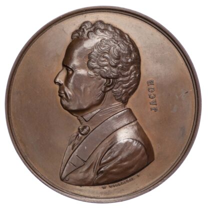 Victoria (1837-1901), Arthur Jacob 1860 (Prof. at Royal College of Surgery) Bronze medal