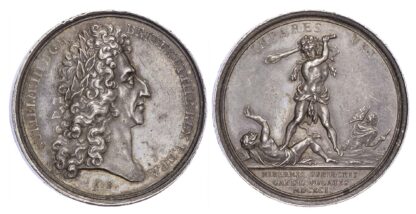 William and Mary (1688-1694), Battle of Aughrim 1691, Silver medal