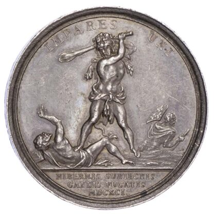 William and Mary (1688-1694), Battle of Aughrim 1691, Silver medal