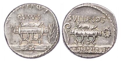 Q Pompeius Rufus, Silver Denarius