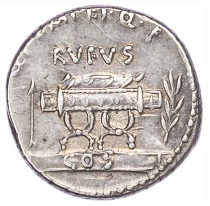 Q Pompeius Rufus, Silver Denarius