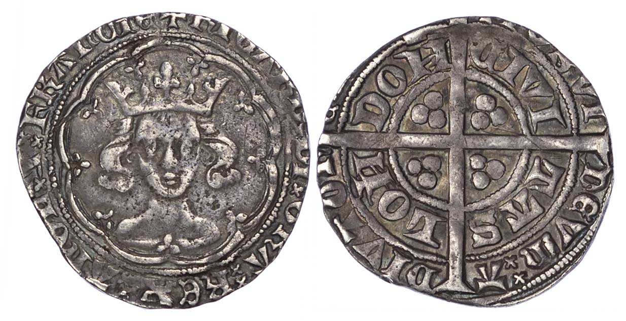 Richard II (1377-99), Groat, Tower, Type II Richard II (1377-99), Groat, Tower, Type II
