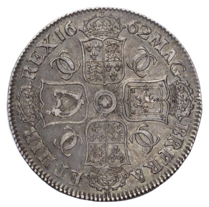 Charles II (1660-85), Crown, 1662, First Bust, Rose below