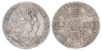 William & Mary (1689-94), Crown, 1692, Qvarto edge