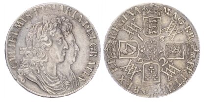 William & Mary (1689-94), Crown, 1692, Qvarto edge