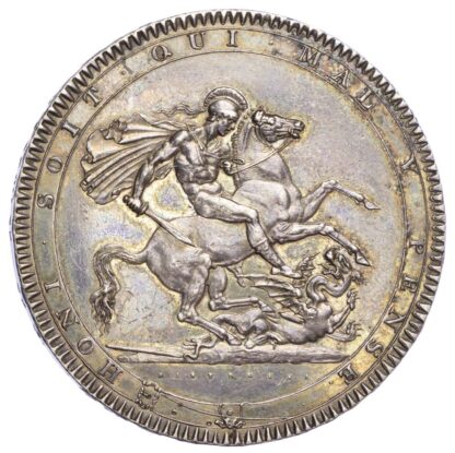 George III (1760-1820), Crown, 1818, LVIII edge