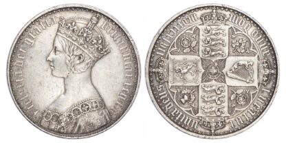 Victoria (1837-1901), Plain edge Proof, Gothic Crown, 1847,