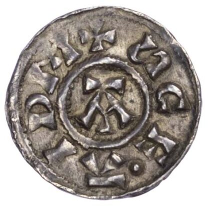 St Edmund Memorial Penny, Danish East Anglia, (885-915), moneyer Mannai