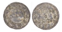 Eadred (946-955) Penny, two line type, Horizontal Rosettes, moneyer Regther